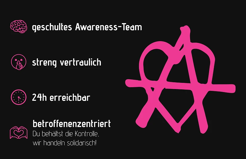 Visitenkarte Awareness Team Klangtherapie Festival