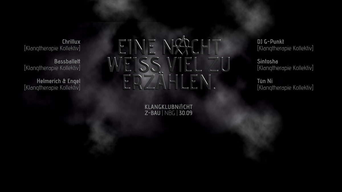 Klangklubnacht mit dem KT-Kollektiv Flyer Klangtherapie