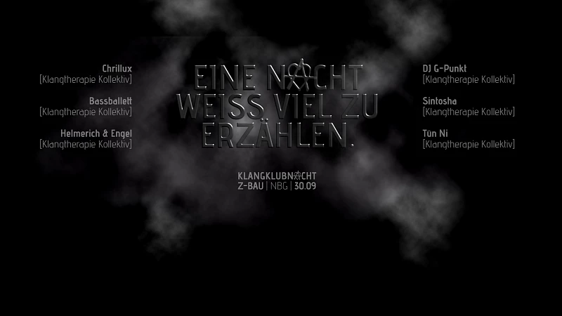 Klangklubnacht mit dem KT-Kollektiv Flyer Klangtherapie