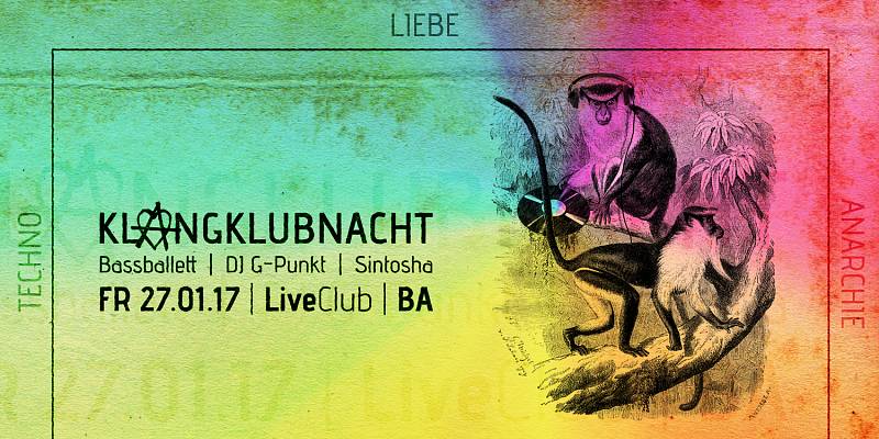 Klangklubnacht im Live Club Flyer Klangtherapie
