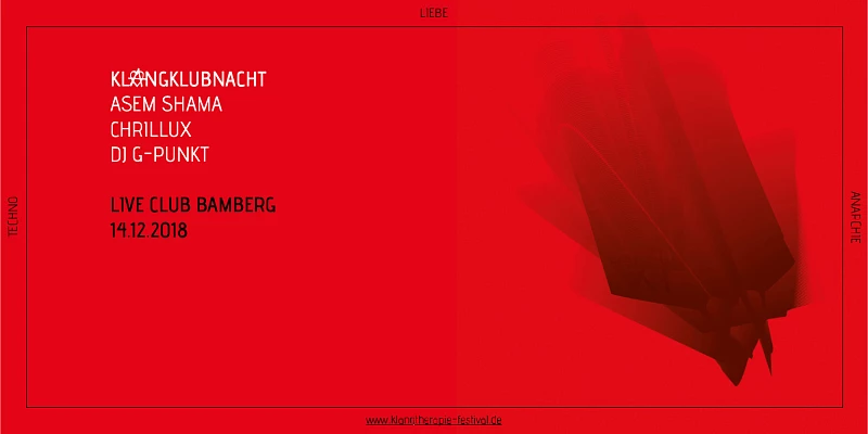 Klangklubnacht mit Asem Shama Flyer Klangtherapie