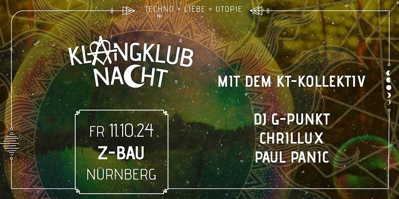 Klangklubnacht mit dem KT-Kollektiv Flyer Klangtherapie