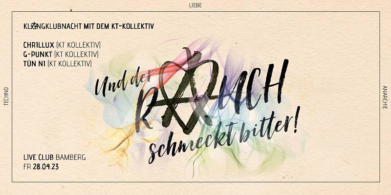 Klangklubnacht mit dem KT-Kollektiv Flyer Klangtherapie
