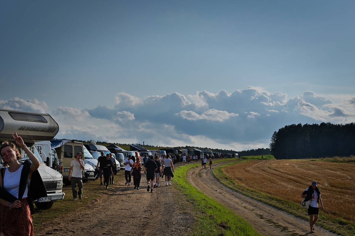 Wege auf dem Campingplatz Klangtherapie Festival